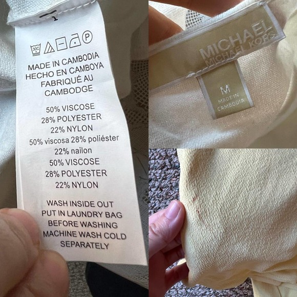 Off white cream sweater Size medium MK - Picture 4 of 4